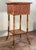 Wood Antique Bamboo Sewing or Storage Stand With Lift Top Woven Case For Sale - Image 7 of 11