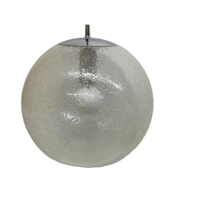 Large Bubble Ball Pendant Lamp from Peill & Putzler, 1970s For Sale - Image 4 of 6