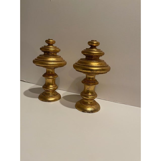 Gold Gilt Wood French Tie Backs or Decorative, Late 19th Century - A Pair For Sale - Image 4 of 7