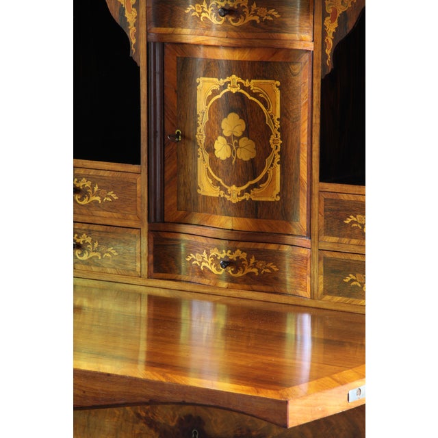 Danish Secretaire in Walnut, 1890s For Sale - Image 6 of 18