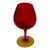 Mid 20th Century Oversized Red Glass Wine Glass For Sale