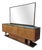 Vintage Art Deco Sideboard in Thuja Burl and Maple Wood with Mirror, 1940s For Sale