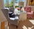 Custom Wingback Chair in Red Raspberry and Cream in Heritage Toile by Brunschwig & Fils For Sale - Image 12 of 17