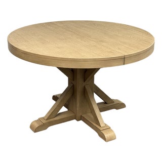 Pottery Barn Benchwright Extension Dining Table, 48 Inch For Sale