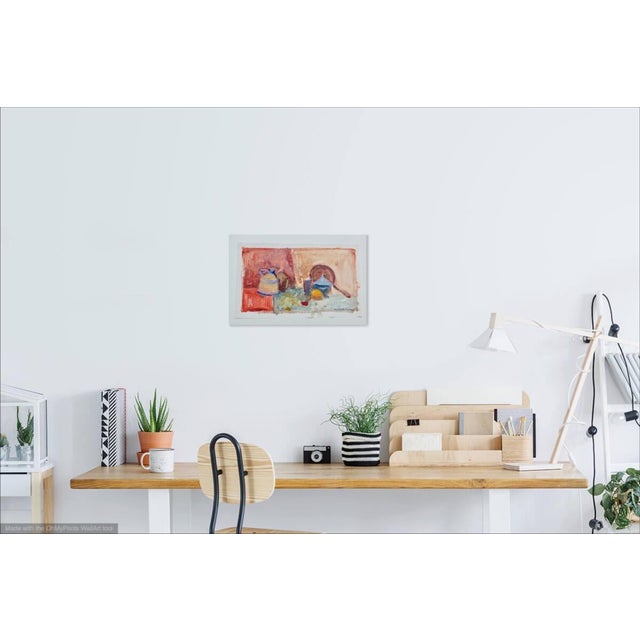 "Home in the Kitchen" Contemporary Paper Painting For Sale - Image 4 of 6