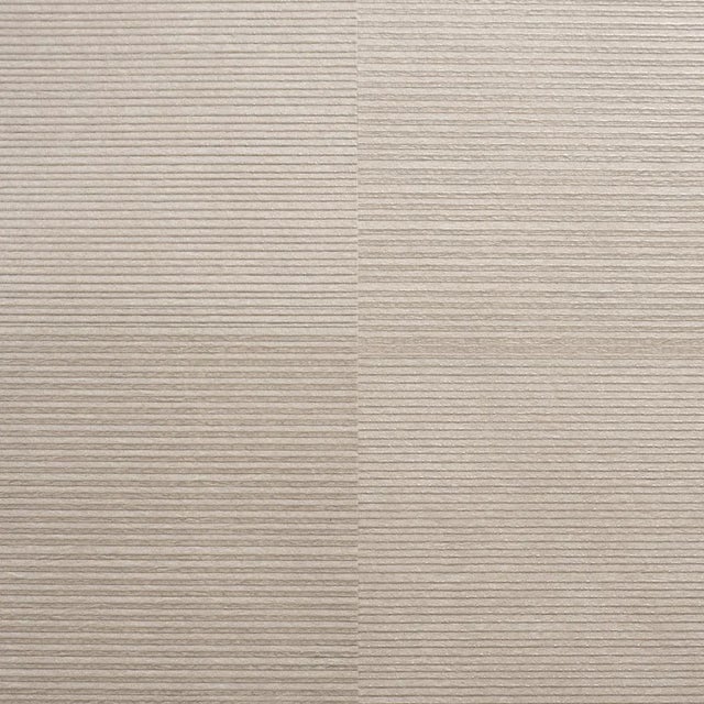 Contemporary Schumacher x Patterson Flynn Quinton Offset Rib Wallcovering Wallpaper In Platinum For Sale - Image 3 of 4