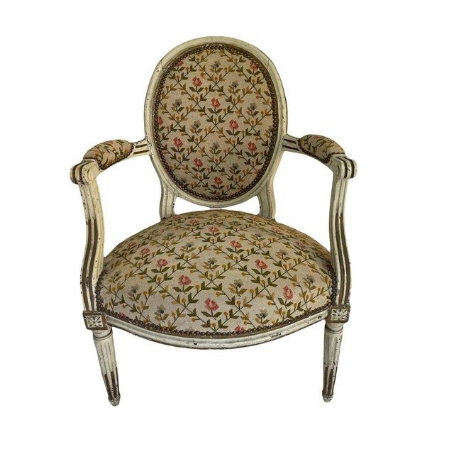 Louis XVI Armchairs, 1900s, Set of 2 For Sale - Image 6 of 13