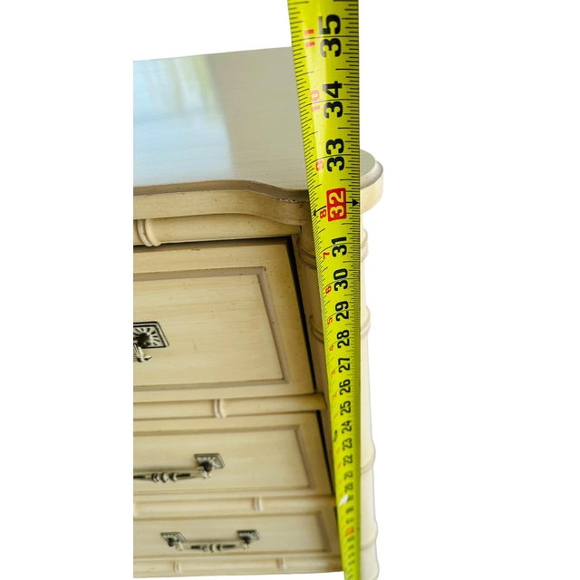 Vintage Henry Link Bali Hai Faux Bamboo Triple Dresser - 9 Drawer - Original Finish For Sale - Image 15 of 16