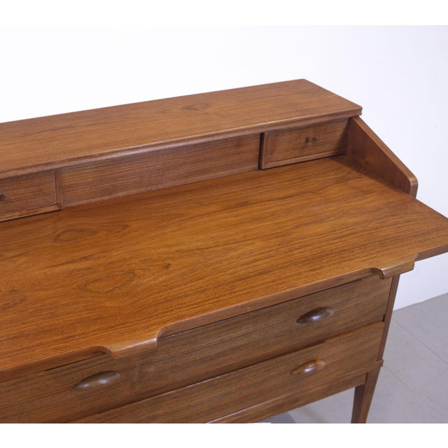Danish Teak Secretaire by Riis Antonsen for Borge Hansen, 1960s For Sale - Image 10 of 12