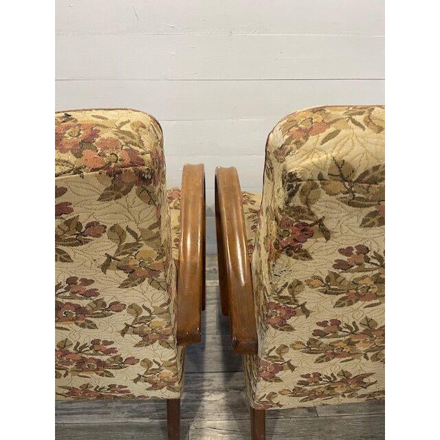 Vintage Mad-Man Relax Chairs by Halabala for Up-Zavody Rousinov, 1960s, Set of 2 For Sale - Image 4 of 8