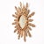 1950s Giltwood Sunburst Wall Mirror, 1950s For Sale - Image 5 of 11