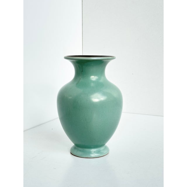 Mid-Century Ceramic Vase with Celadon Glaze by Steuler Keramik, Germany, 1950s For Sale - Image 12 of 13
