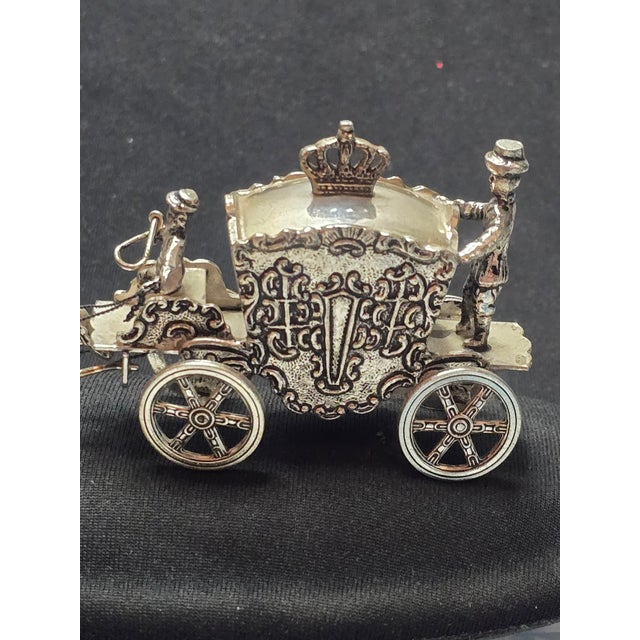 1940s Miniature Horse Carriage, Silver, 1949 H. Hooykaas, Schoonhoven, Netherlands For Sale - Image 5 of 12