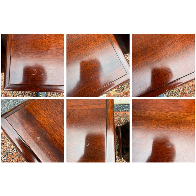 Vintage Chippendale Solid Mahogany 4 Drawer Nightstand Chests Attr. Crescent Furniture For Sale - Image 13 of 14