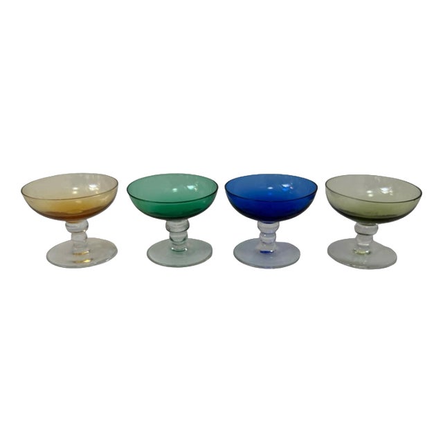 Small Shot Glasses by Max Verboeket for Kristalunie Maastricht, Set of 4 For Sale