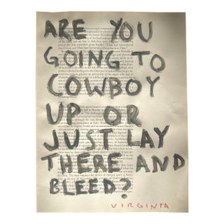 Cowboy Up Painting by Virginia Chamlee For Sale