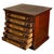 Antique Eastlake Clark's Walnut Mercantile Store Advertising Thread Cabinet 1880 For Sale - Image 4 of 18
