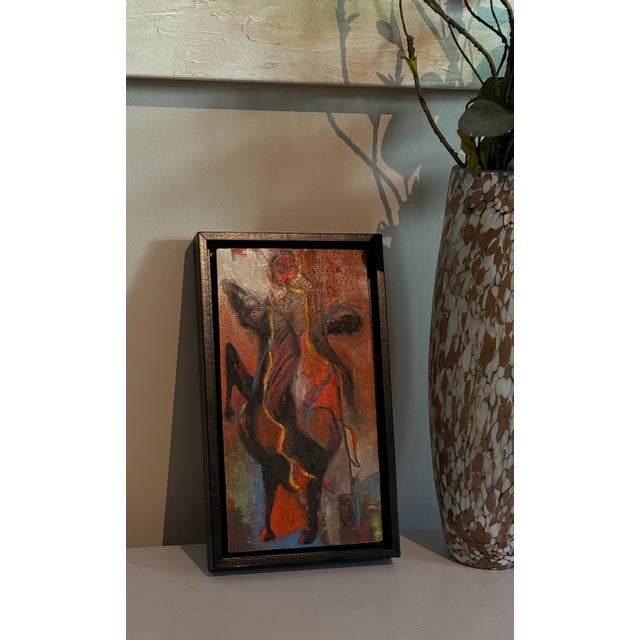 Abstract Equestrian Modern Abstract in a Cubist Style For Sale - Image 3 of 8