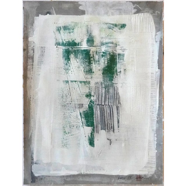 This lively original painting with the color of sunshine brings an uplifting energy to any room. Painting is 17X22” hand-...