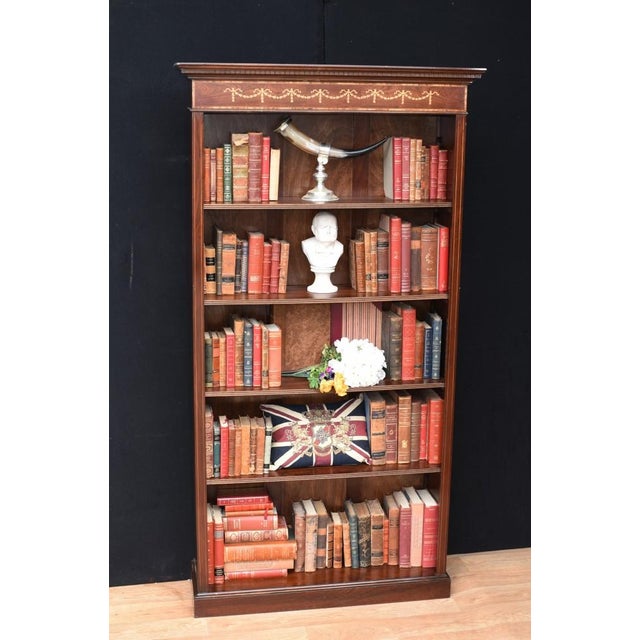 Sheraton Open Front Bookcase Inlay For Sale - Image 14 of 14