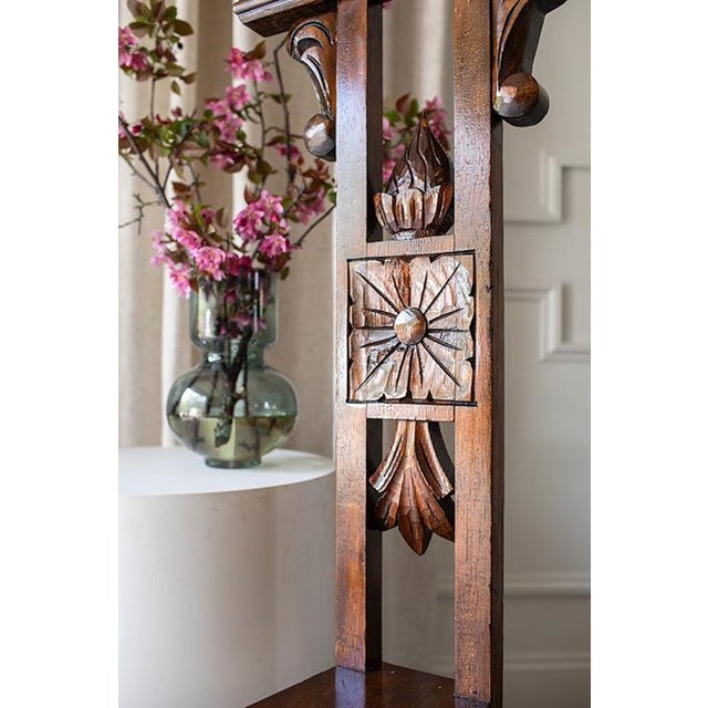 A Pair of Antique Victorian Hall Chairs (Late 19th Century) For Sale - Image 4 of 15