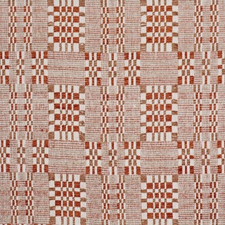 Schumacher Brimfield Fabric In Terracotta For Sale