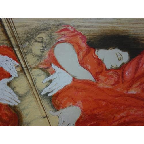 Henry Westel, The Enchanted Sleepers, Original Signed Lithograph For Sale - Image 5 of 6