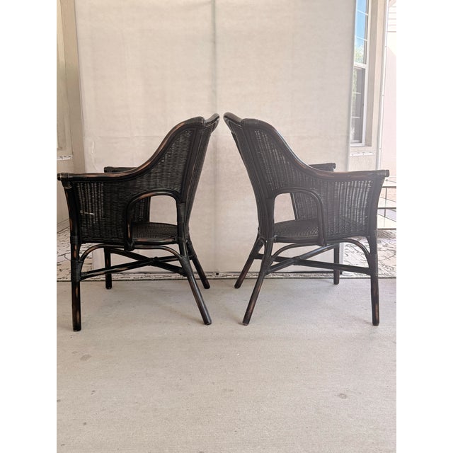 Love the detail of the back of these chairs and the braided seams. A nod to a wingback but prettier, unique shape unlike...