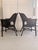 Love the detail of the back of these chairs and the braided seams. A nod to a wingback but prettier, unique shape unlike...