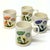 Vintage Colorful Bone China Mugs With Illustrative Mushroom Motif, Made in Japan - Set of 4 For Sale - Image 4 of 9