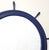 Superb 35" Oversized Restored Ship’s Wheel Wall Mirror Deep Navy Circa 40/50s For Sale In Dallas - Image 6 of 14