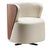 Not Yet Made - Made To Order Spritz Beige and Brown Swivel Chair by Lorenza Bozzoli For Sale - Image 5 of 5