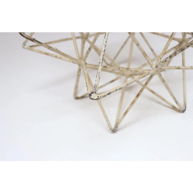 Vintage Rustic Farmhouse Soldered Metal Moravian Star / Geometric Star Ornamental Decoration For Sale - Image 10 of 12