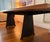 Early 21st Century Solid Walnut Dining Table With Blackened Oak Base For Sale - Image 5 of 9