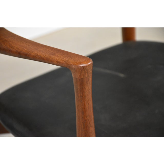 1960s Solid Teak Danish Arm Chair by Harry Ostergaard For Sale - Image 11 of 11