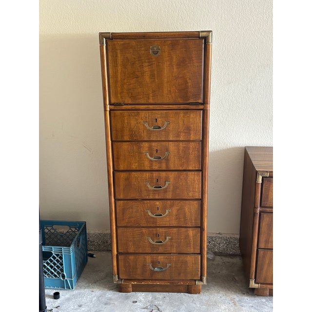 Drexel Accolade Campaign Lingerie Vanity Chest — Timeless Elegance, Modern Appeal Transform your space with a touch of...