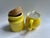Wood Savoir Vivre Yellow Ceramic Sugar & Creamer Set, 1980's For Sale - Image 7 of 18