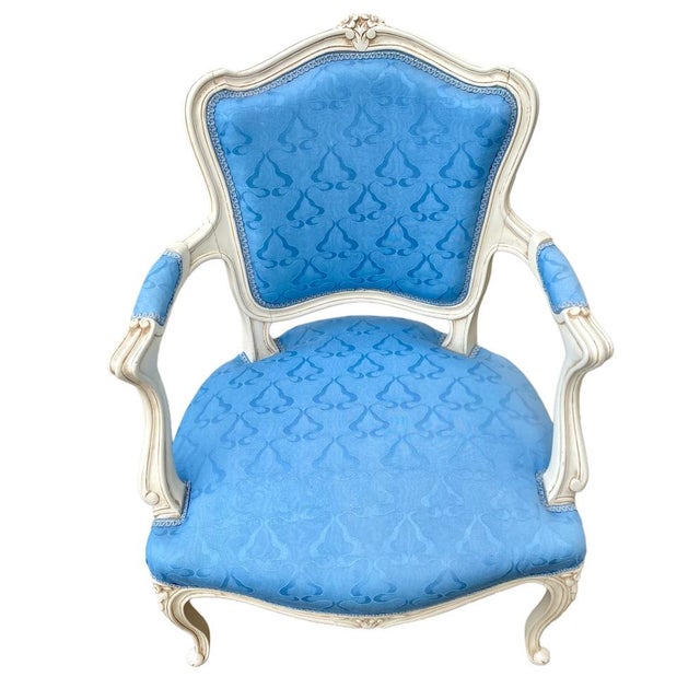 Vintage Louis XV Armchairs, 1950s, Set of 2 For Sale - Image 6 of 9