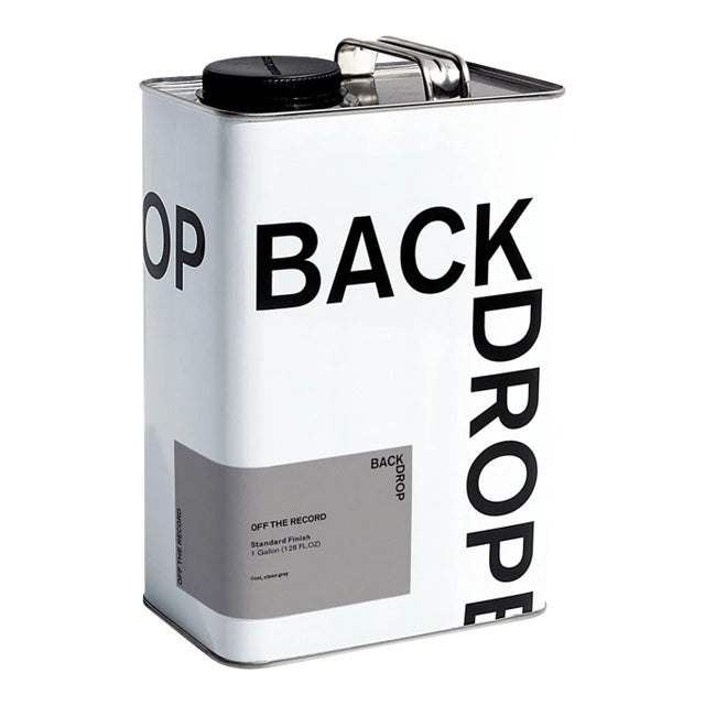 BACKDROP Standard Finish Interior Paint in Off The Record (Cool, Clean Gray) - 1 Gallon For Sale