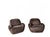 Brown Mid-Century Italian Lounge Armchairs, 1970s, Set of 2 For Sale - Image 8 of 8