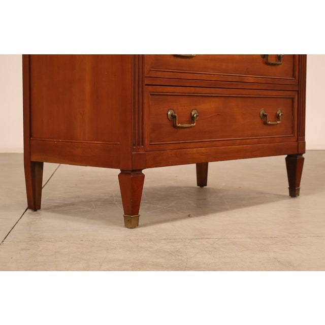 Brown Kindel French Directoire Style Fruitwood High Chest For Sale - Image 8 of 18
