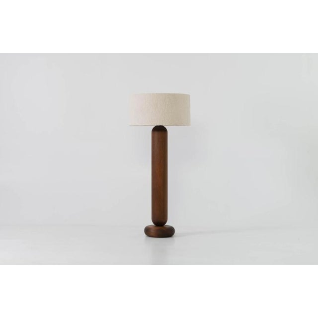 Contemporary Molly CL140 Smoked Mahogany Floor Lamp by Jeroen De Ruddere For Sale - Image 3 of 4