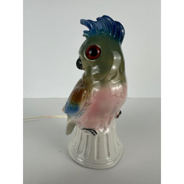Art Deco Perfume Parrot Lamp, 1920s For Sale - Image 6 of 11