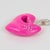 Metal Christian Lacroix Chain Necklace with Pink Resin Heart Medallion For Sale - Image 7 of 11