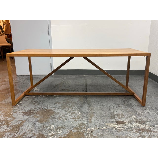 Blu Dot Blu Dot Strut Wood Dining Table For Sale - Image 4 of 12