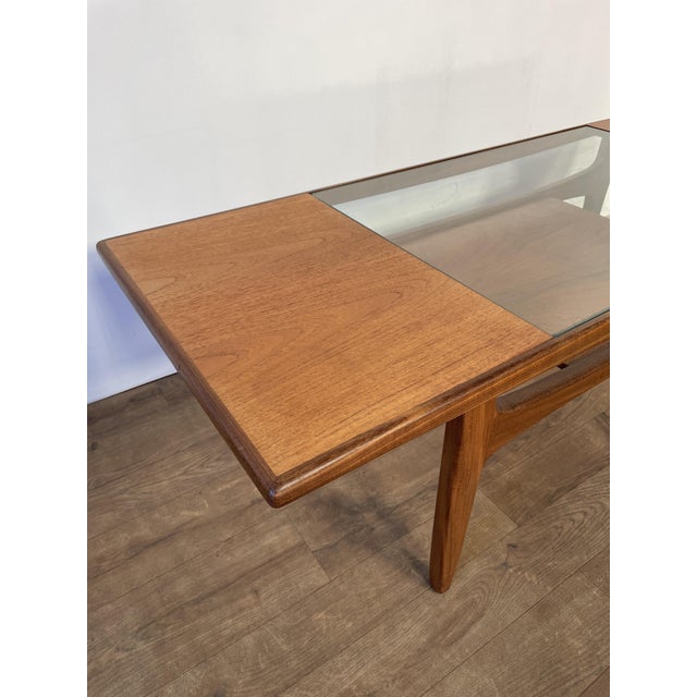 Mid-Century British Modernist Teak Coffee Table with Glass Insert from G-Plan, 1960 For Sale - Image 12 of 13