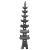 Beautiful vintage tall outdoor carved lava stone garden pagoda. Hand crafted piece from Indonesia. Each level is stacked...