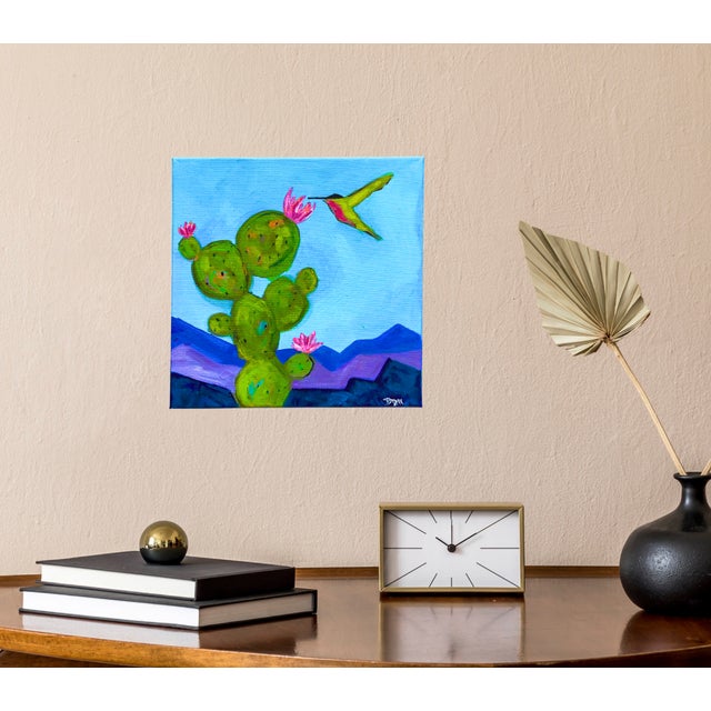 Hummingbird Painting by Bryan Bomershine For Sale - Image 4 of 4