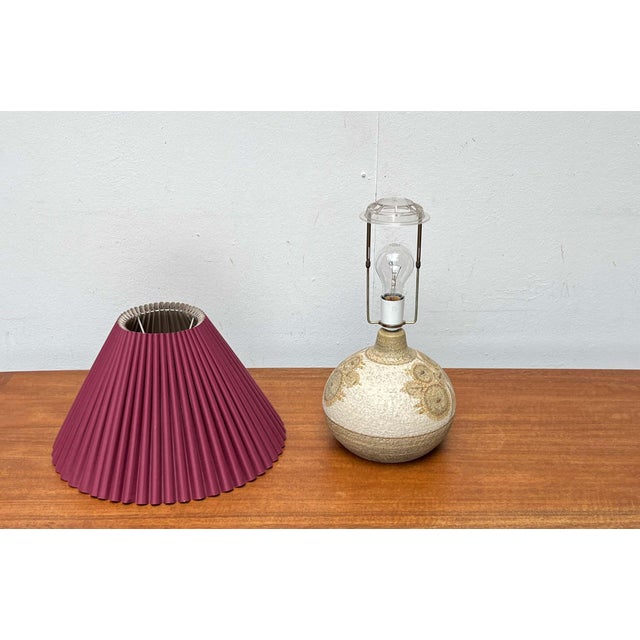 Mid-Century Modern Danish Studio Pottery Stoneware Table Lamp from Søholm, 1960s For Sale - Image 6 of 18