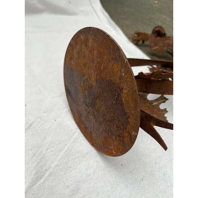 Oak Leaves and Acorns Metal Candelabra For Sale - Image 9 of 9